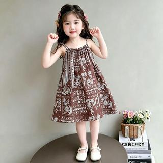 Mimo⭐兒童碎花吊帶公主連衣裙夏日清新甜美可愛款