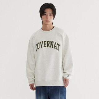 COVERNAT 拱形Logo大學T 燕麥(UNI圓領上衣 CO2501CR36OT)