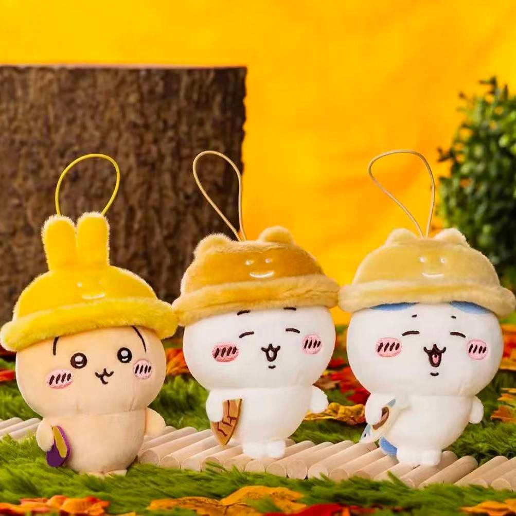 💞臺灣出貨💞chiikawa秋天吉祥物吉伊小八烏薩奇秋遊公仔玩偶毛絨掛件送對象