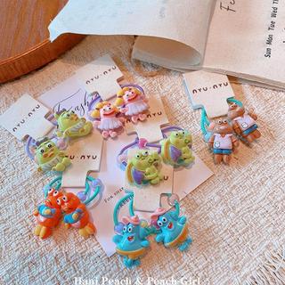 🎀臺灣出貨🎀HD9134A015海底居民醜魚髮圈高彈力皮筋扎發馬尾發繩頭繩
