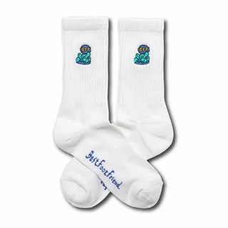 BFF Lazybones Sock White 懶骨頭 白色 中筒襪 襪子 BFF-19 [台灣現貨]