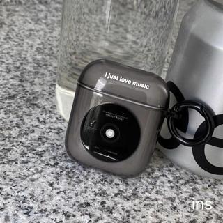 【HOT透黑CD影響軟殼AirPods3pro2蘋果耳機保護套AirPods1/2/3代耳機殼【6S】