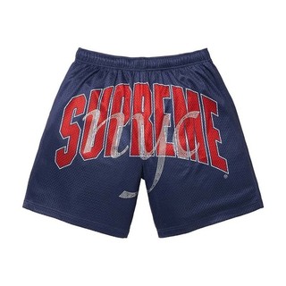 Supreme Rhinestone Mesh Short Navy 水鑽 網布 短褲 深藍色 SS26SH48-NY
