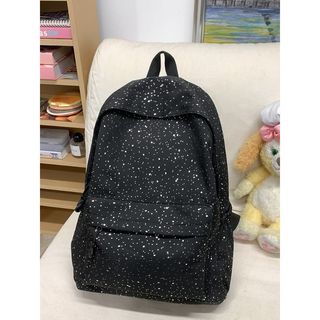 亮片星星後背包 大容量雙肩背包 女學生書包 休閒背包 可愛造型包 上學背包 女生後背包 日常肩背書包