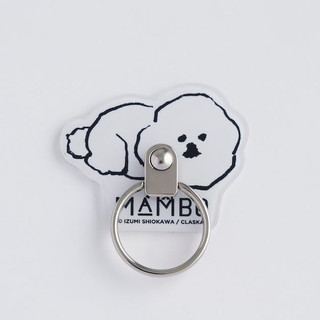 日本 MAMBO 比熊犬手機扣環/ Wake Me Up eslite誠品