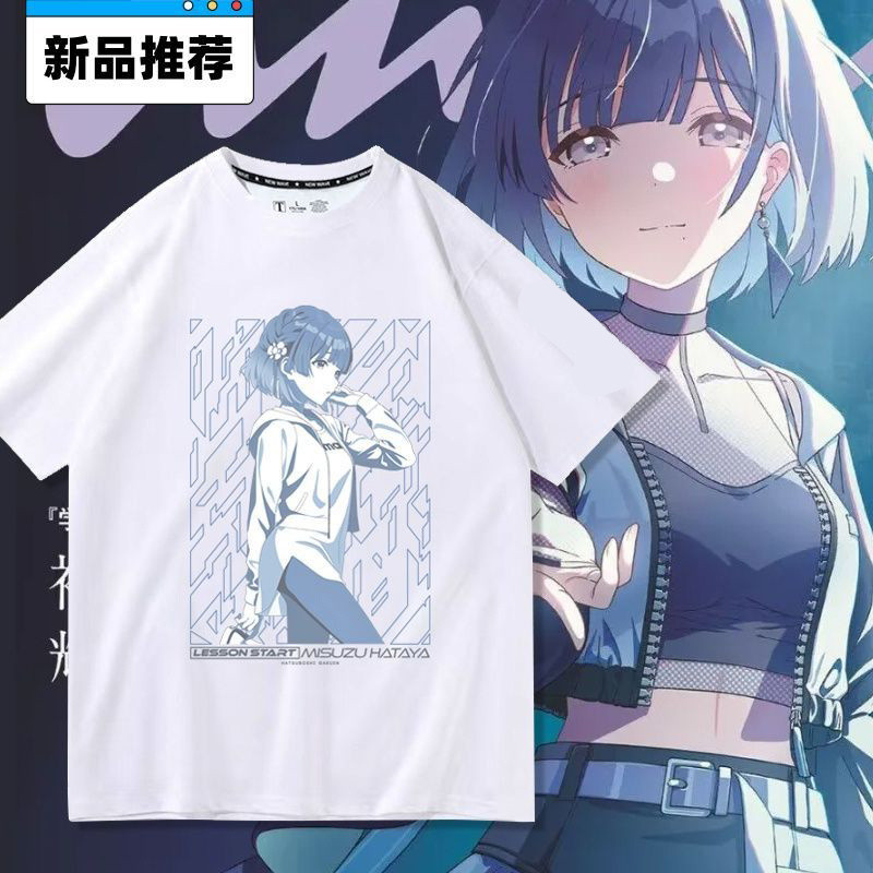 🪩アイドルマスター🪩偶像大師 週邊 偶像大師係列 學園偶像大師動漫短袖週邊T恤秦穀美玲百搭休閒上衣衣服二次元cos GA