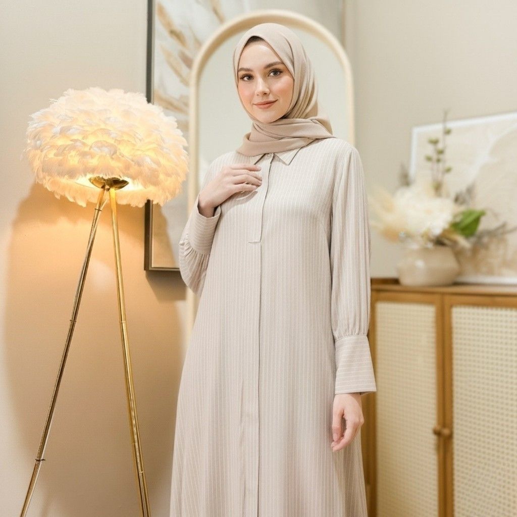 BHO ZSO DRESS ENYA MODEL GAMIS 長領長袖純色商務友好 Emma Dress 穆斯林 Gam