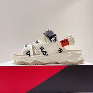 FILA CONFIDANTE 女生 米色 魔鬼氈 安全扣 休閒鞋 涼鞋 4-S324Z-100