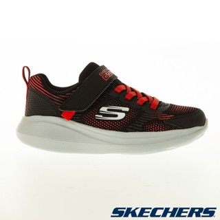 SKECHERS GORUN FAST 童鞋 男童 慢跑 輕量 避震 透氣 網布 黑紅【運動世界】405020LBKRD