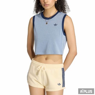 ADIDAS 女 TANK 短版 運動背心 無袖上衣 - KS6789