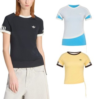 ADIDAS 女 LAYERED 短袖上衣-KW4526/27/28