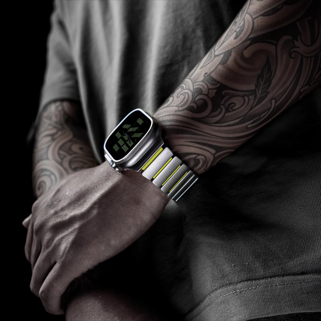 AppleWatch Ultra3 錶帶 純鈦蘋果手錶 S11錶帶硅膠 iwatch10 鈦合金高級創意 鈦金屬不鏽鋼