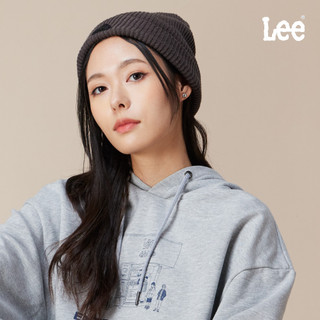 Lee 三角LOGO毛帽 黑灰 LB527008903