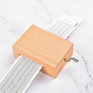 【臺灣出貨】韻升15音30音手搖紙帶譜曲機芯木質音樂盒八音盒可diy譜曲音樂盒