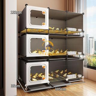 新品#加密雞籠子家用室外大號不佔地養殖小雞鵪鶉小黃鴨專用自動清糞籠 鷄籠 大號雞籠 養雞籠 雞窩 雞舍 通用籠子 雞籠子