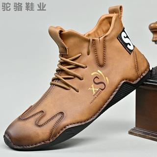 【臺灣出貨】義大利大牌原單撤櫃撿漏高檔高幫鞋男軟底復古馬丁靴
