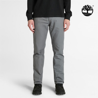 Timberland 男款灰色帆布長褲|A6BZM033