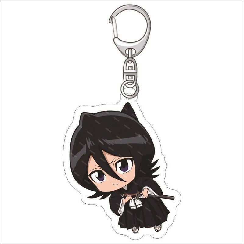⚡新品熱賣⚡Bleach 死神 死神鑰匙扣 掛件 BLEACH 死神鑰匙扣黑崎一護 更木劍八 露琪壓 朽木白哉壓克力掛件