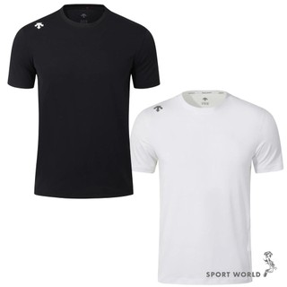 Descente 迪桑特 短袖上衣 男裝 反光 排汗 SR123RTS22-BLK0/SR123RTS22-WHT0
