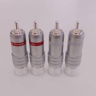 【鍍銀發燒音質】RCA 音頻線 蓮花插頭 信號線 接線端子 美國 CMC 鍍銀 HIFI 音響 旅充頭
