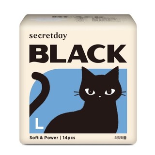 秘之日Secretday BLACK柔滑親膚衛生棉29cm14片