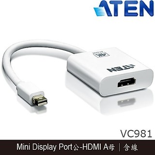 【3CTOWN】含稅附發票 ATEN 宏正 VC981 4K主動式 Mini DP to HDMI 影像轉換器