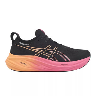 ASICS 亞瑟士 GEL-NIMBUS 26 慢跑鞋 男女 黑粉橘_1011B996-002