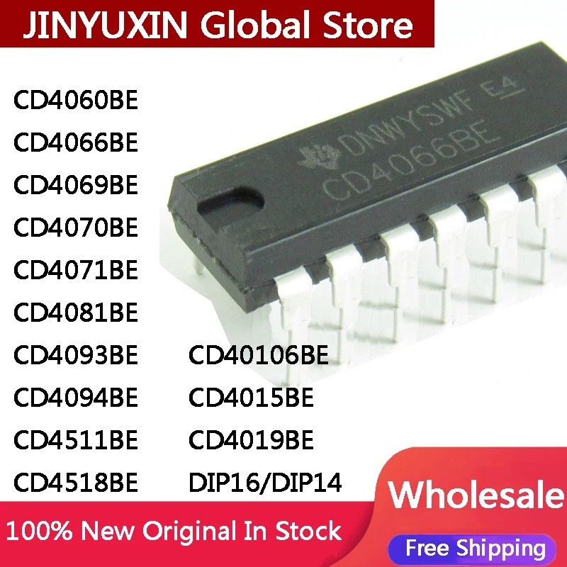 1-5Pcs CD4060 CD4066 CD4069 CD4070 CD4071 CD4081 CD4093 CD40