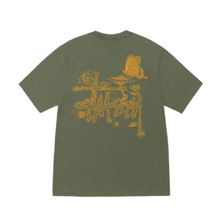 [FLOMMARKET] Stussy In Bloom Tee 昆蟲短T 軍綠