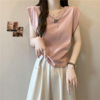 【上衣】 上衣 女裝上衣 短袖上衣 飛飛袖上衣 大尺碼上衣 通勤上衣 純色上衣 夏季上衣 修身上衣 顯瘦上衣 新款上衣