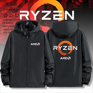 新品🔥7.12高品質AMD RYZEN 銳龍LOGO衣服顯示卡主機板周邊衝鋒衣春秋冬季男女夾克外套