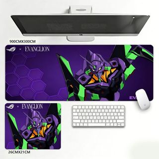 電競防滑滑鼠墊EVA新世紀福音戰士桌墊辦公家用加厚電腦鍵盤墊 滑鼠墊 加大滑鼠墊 電競滑鼠墊 桌墊