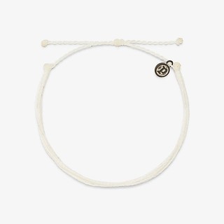 Pura Vida 美國手工 SOLID WHITE ANKLET 白色 基本繽紛款可調式腳鍊 eslite誠品