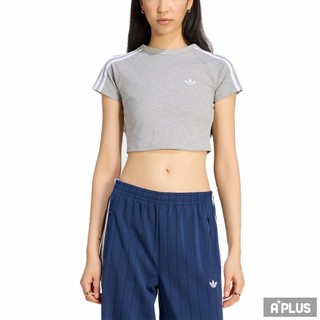 ADIDAS 女 SST BABY TEE 短版 短袖上衣 - KS4705