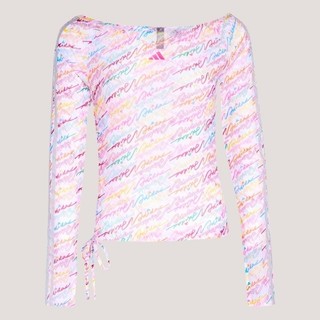 Adidas 愛迪達 Dce Mesh Ls Tee KR7600 女 長袖上衣 休閒長袖 船領 粉紅