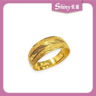 【炫麗】純黃金🧈黃金戒指 黃金刻花男戒 2錢 刻花男戒 男生戒指