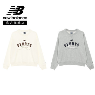 【New Balance】 NB SPORTS長袖衛衣 女性 米白/灰任選 WT61O0ZWGHM/WT61O0ZWCI