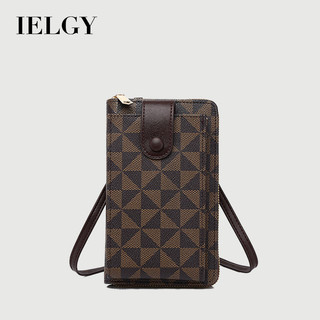 IELGY 女士斜背包 大容量多功能單肩百搭通勤實用簡約手機包