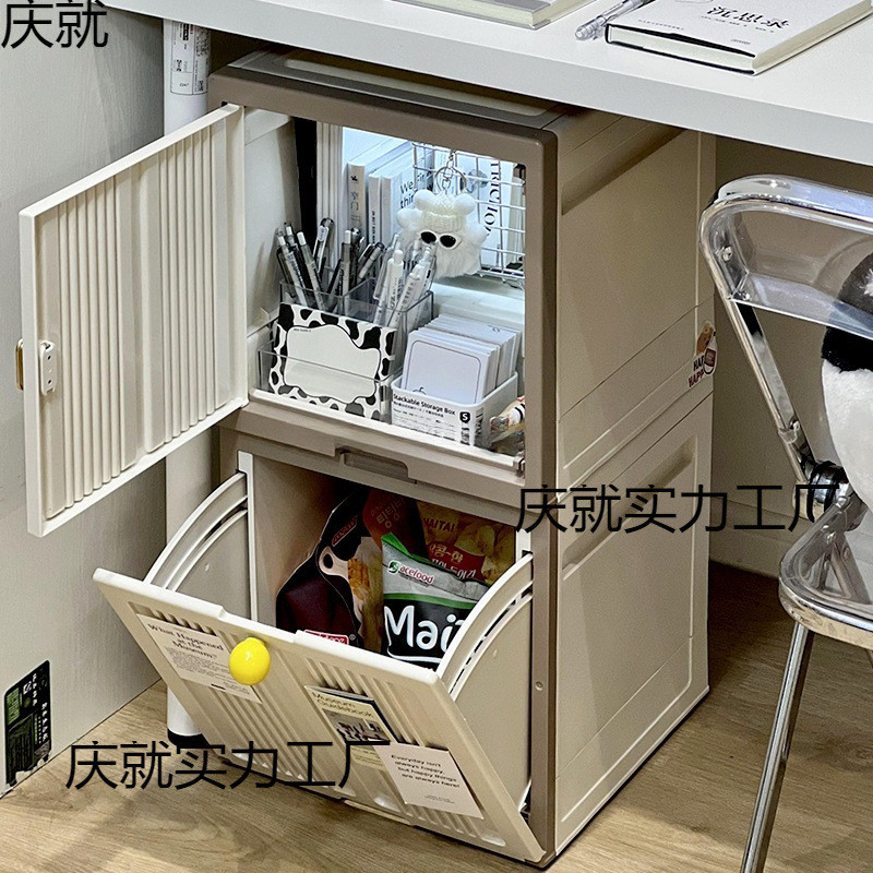🔥宿捨書桌專屬收納套裝｜書本整理櫃 + 零食密封盒 + 文具分類盒 大容量桌麵收納神器