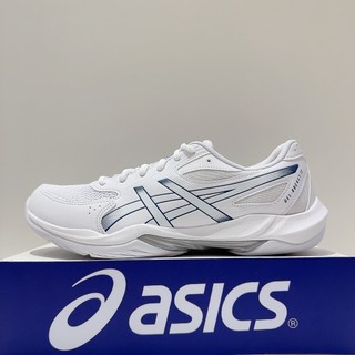 ASICS GEL-ROCKET 12 (2E)男女款 白色 寬楦 耐磨 緩震 排球鞋 羽球鞋 1073A087-100