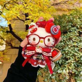 ✨免運🔥台灣發貨❤️‍🔥喵寧醬~可愛平安果Kitty毛絨公仔包包掛件送朋友聖誕節禮物玩偶