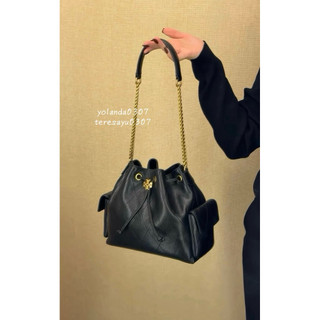 📍京野買手 TORY BURCH/TB Charlie水桶包 菱格紋鏈條包 束口式水桶包 菱格紋水桶包 手提包 肩背包
