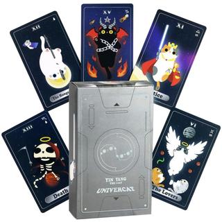 🔮臺灣出貨/免運🌙 陰陽宇宙貓塔牌 83張(5張特殊牌 ) Yin Yang Cat 10.3*6cm左右A08