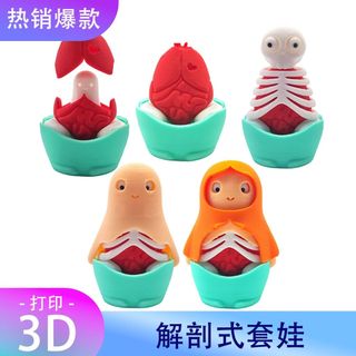 3D列印解剖式套娃玩具Russian nesting doll萬聖節整蠱派對創意