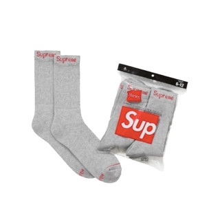 [FLOMMARKET] Supreme 24SS Hanes Crew Socks 長襪 灰色 單一雙