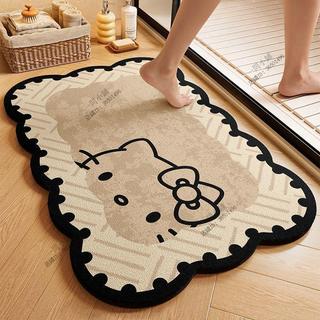 Hello Kitty 凱蒂貓 浴室地墊 矽藻土 軟地墊 吸水 速乾 防滑 廁所 門口 地毯 玄關地墊 居家浴室地毯卡通