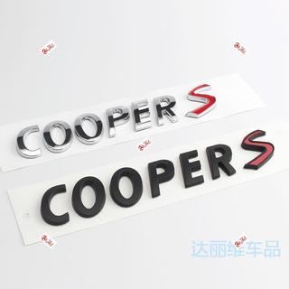 適用於迷你 coopers 後備箱字母車標車貼 迷你改裝 cooper後尾標貼標