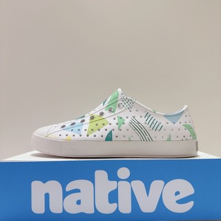 NATIVE JEFFERSON BLOCK 女生 白藍黃 幾何圖形 防水 透氣 洞洞鞋 F00002339278