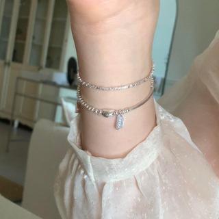 【輕奢飾品】優晴閣[幸運豆]s純碎子手鍊女小眾精緻insi韓系半鐲手飾品