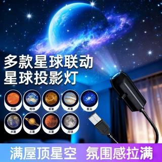 🥇新品免運🥇月球投影燈星空燈替換片地面投影燈圖案USB小夜燈直播拍照補光燈2PNGC